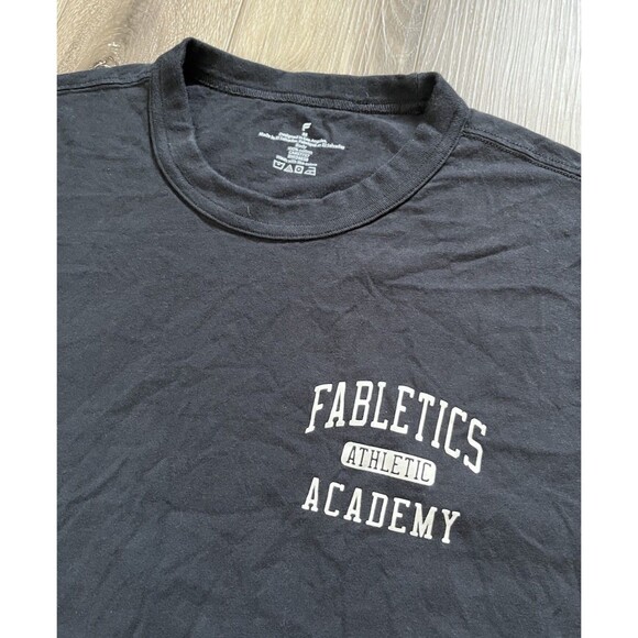 Fabletics The R&R Tee Fabletics Athletic Academy Black Men’s Size Medium - Picture 3 of 8